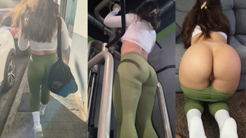 Sexo depois da academia com essa gostosa peituda novinha nerd
