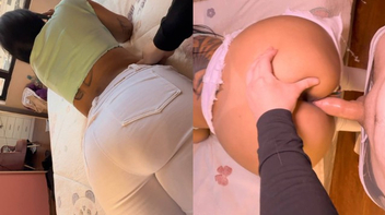 Galego safado rasgando bucetão da tarada devassa de bunda grande